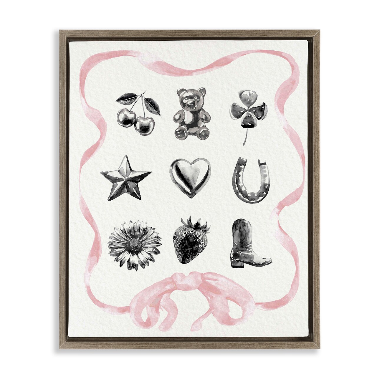 Stupell Industries Girly Glam Western Collection Floating Frame, design by Lil' Rue